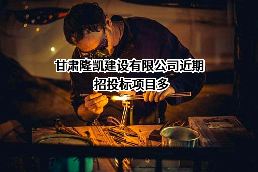 甘肃隆凯建设有限公司
