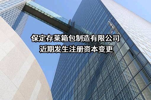 保定存莱箱包制造有限公司