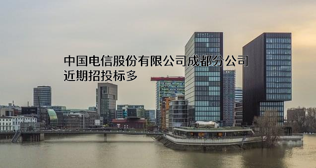 中国电信股份有限公司成都分公司近期招投标项目多