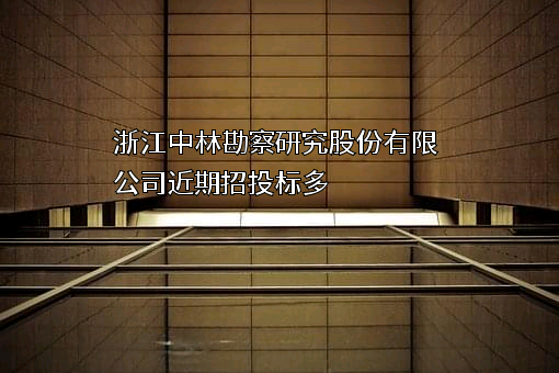 浙江中林勘察研究股份有限公司