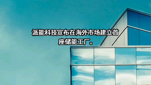 上海派能能源科技股份有限公司