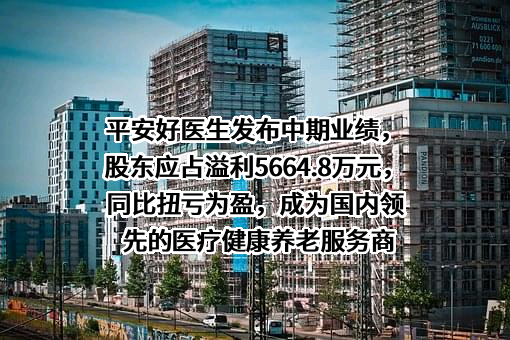 平安好医生发布中期业绩，股东应占溢利5664.8万元，同比扭亏为盈，成为国内领先的医疗健康养老服务商