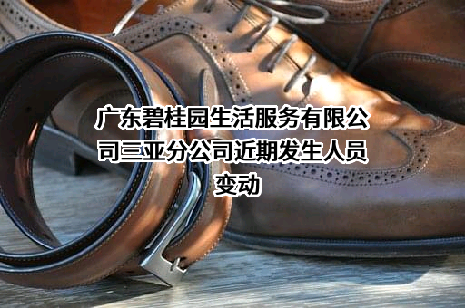 广东碧桂园生活服务有限公司三亚分公司