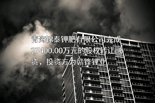 青海锦泰钾肥有限公司