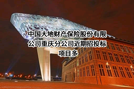 中国大地财产保险股份有限公司重庆分公司近期招投标项目多