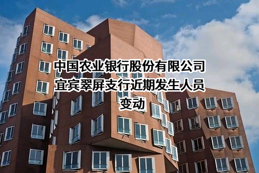 中国农业银行股份有限公司宜宾翠屏支行