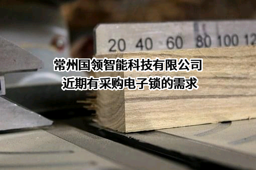 常州国领智能科技有限公司近期有采购电子锁的需求