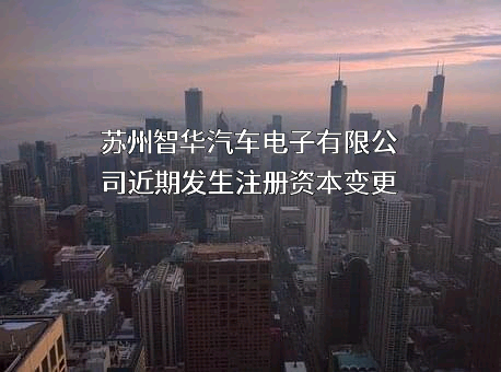 苏州智华汽车电子有限公司