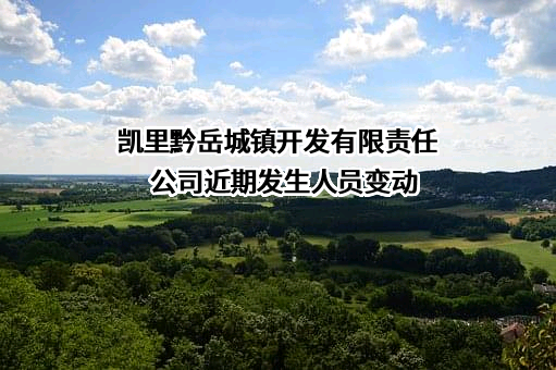凯里黔岳城镇开发有限责任公司