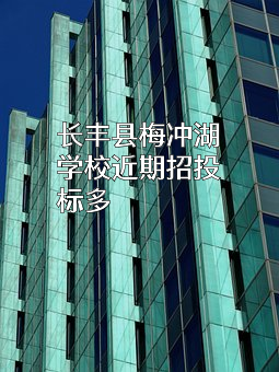 长丰县梅冲湖学校近期招投标项目多