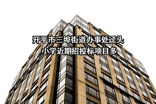 开平市三埠街道办事处迳头小学