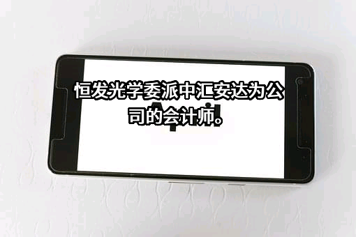 恒发光学控股有限公司