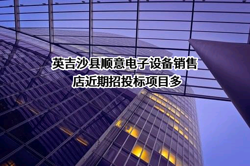 英吉沙县顺意电子设备销售店