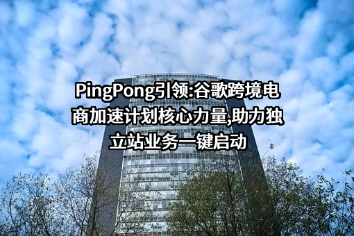 PingPong引领:谷歌跨境电商加速计划核心力量,助力独立站业务一键启动