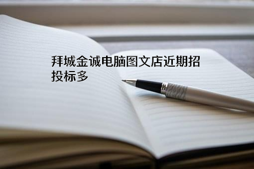 拜城金诚电脑图文店