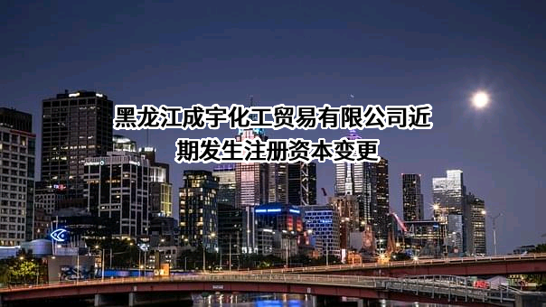 黑龙江成宇化工贸易有限公司
