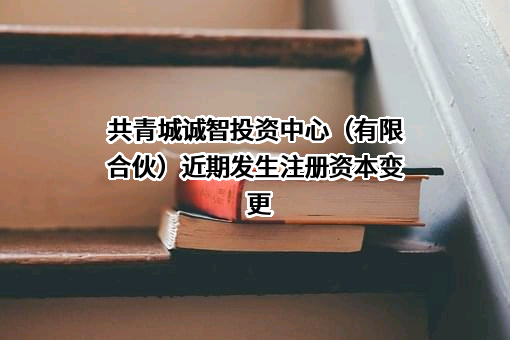 共青城诚智投资中心（有限合伙）