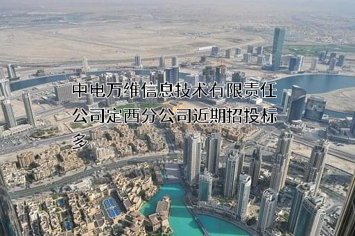 中电万维信息技术有限责任公司定西分公司