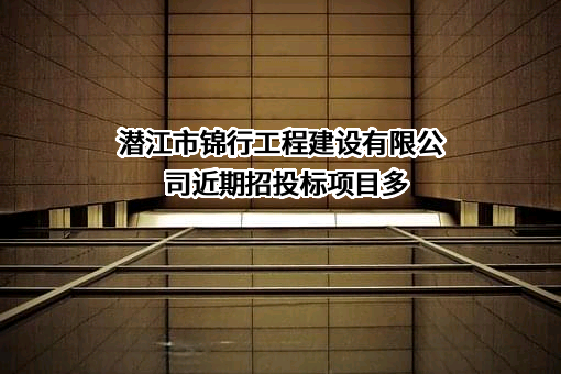 潜江市锦行工程建设有限公司近期招投标项目多