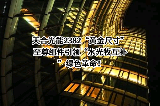 天合光能股份有限公司