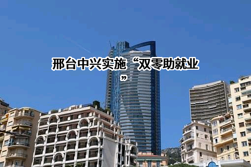 邢台中兴实施“双零助就业”