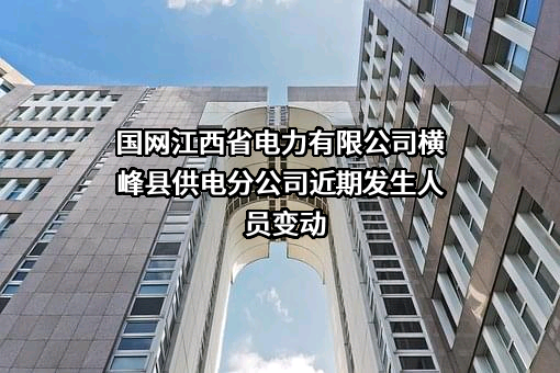 国网江西省电力有限公司横峰县供电分公司