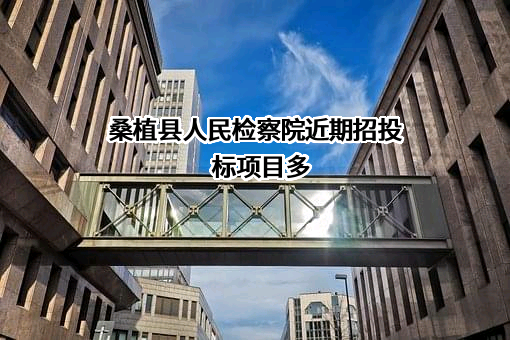 桑植县人民检察院近期招投标项目多