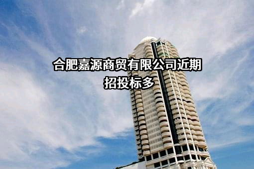 合肥嘉源商贸有限公司近期招投标项目多