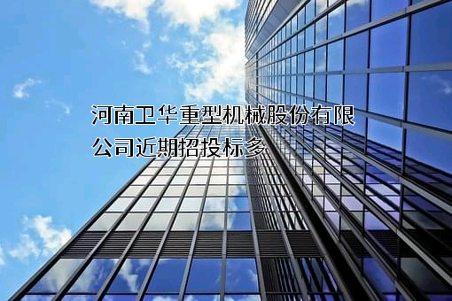 河南卫华重型机械股份有限公司近期招投标项目多