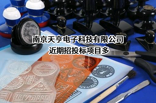 南京天亨电子科技有限公司近期招投标项目多