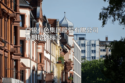 白银有色集团股份有限公司近期招投标项目多