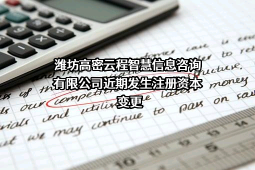 潍坊高密云程智慧信息咨询有限公司