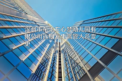 深州市东木左心梦幼儿园有限公司