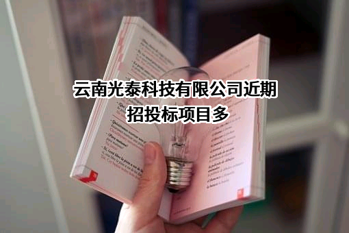 云南光泰科技有限公司近期招投标项目多
