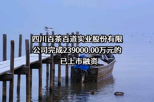 四川百茶百道实业股份有限公司完成239000.00万元的已上市融资