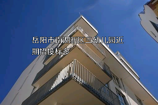 岳阳市南湖新区三幼儿园近期招投标项目多