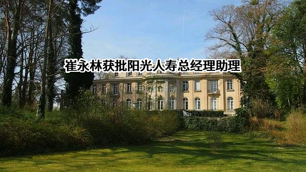 崔永林获批阳光人寿总经理助理
