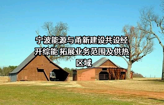 宁波能源与甬新建设共设经开综能 拓展业务范围及供热区域