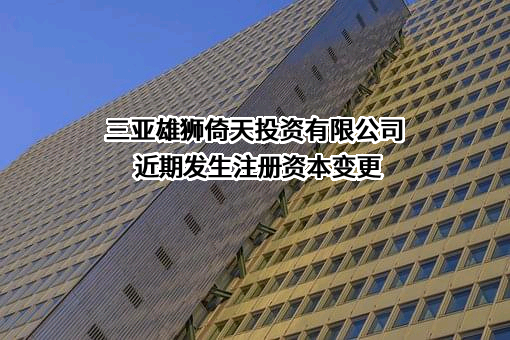 三亚雄狮倚天投资有限公司
