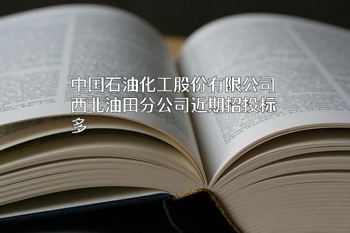 中国石油化工股份有限公司西北油田分公司