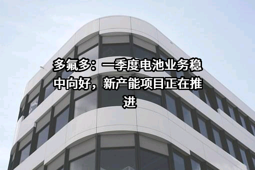 多氟多新材料股份有限公司