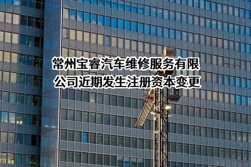 常州宝睿汽车维修服务有限公司