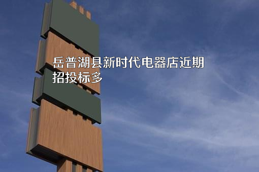 岳普湖县新时代电器店