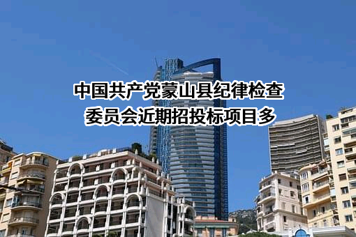 中国共产党蒙山县纪律检查委员会近期招投标项目多