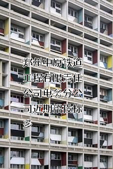 郑州中原铁道工程有限责任公司电务分公司