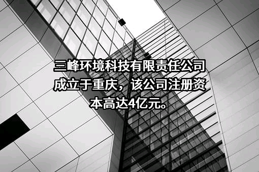 重庆三峰环境集团股份有限公司