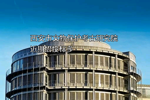 西安市文物保护考古研究院近期招投标项目多