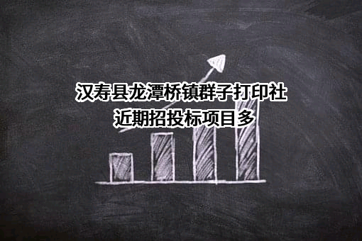 汉寿县龙潭桥镇群子打印社近期招投标项目多