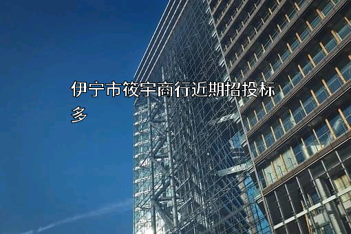 伊宁市筱宇商行近期招投标项目多