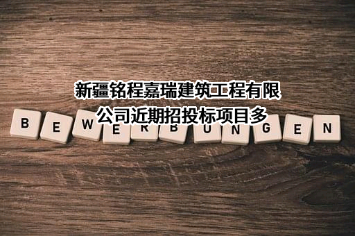 新疆铭程嘉瑞建筑工程有限公司